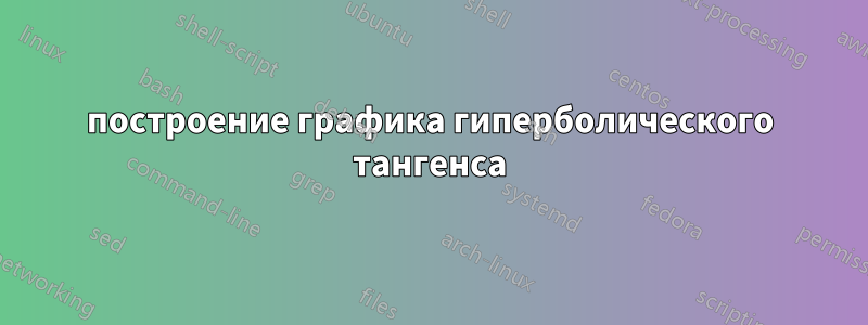 построение графика гиперболического тангенса