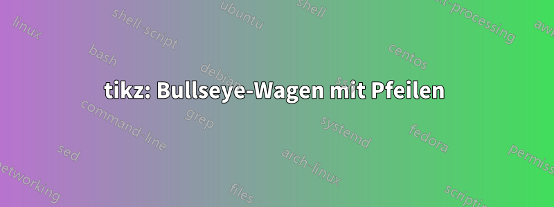 tikz: Bullseye-Wagen mit Pfeilen