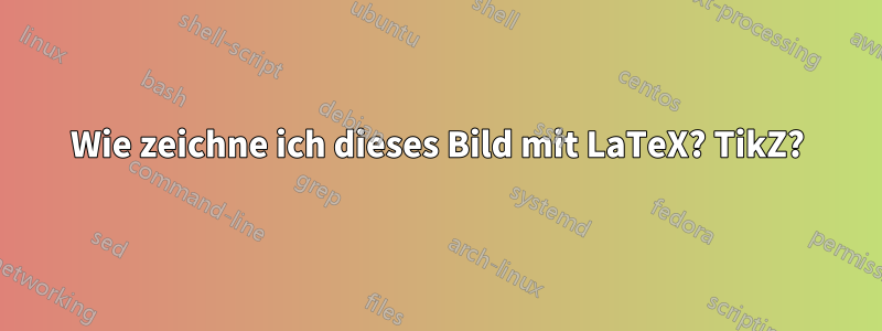 Wie zeichne ich dieses Bild mit LaTeX? TikZ?