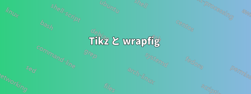 Tikz と wrapfig