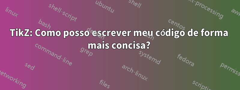 TikZ: Como posso escrever meu código de forma mais concisa?