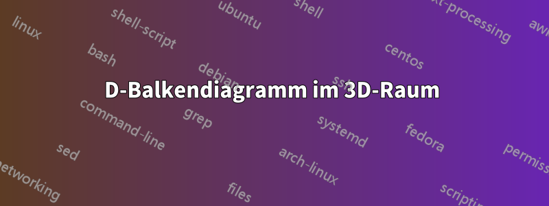 2D-Balkendiagramm im 3D-Raum