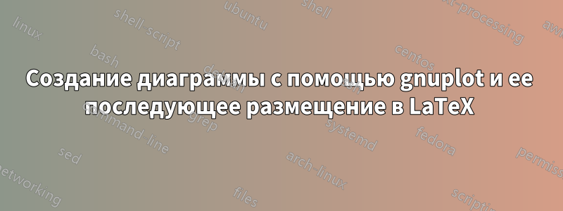 Создание диаграммы с помощью gnuplot и ее последующее размещение в LaTeX