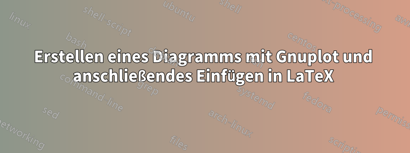 Erstellen eines Diagramms mit Gnuplot und anschließendes Einfügen in LaTeX