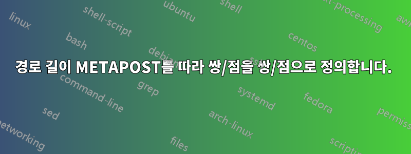 경로 길이 METAPOST를 따라 쌍/점을 쌍/점으로 정의합니다.