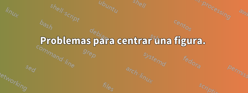 Problemas para centrar una figura.