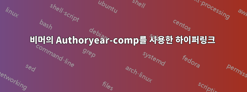 비머의 Authoryear-comp를 사용한 하이퍼링크