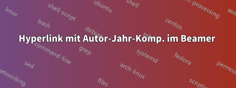 Hyperlink mit Autor-Jahr-Komp. im Beamer