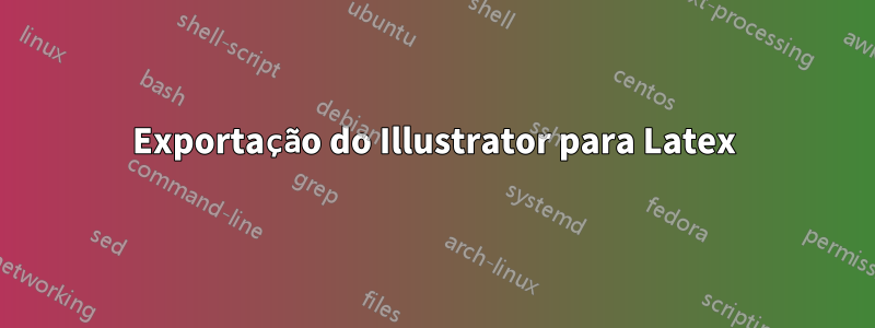 Exportação do Illustrator para Latex