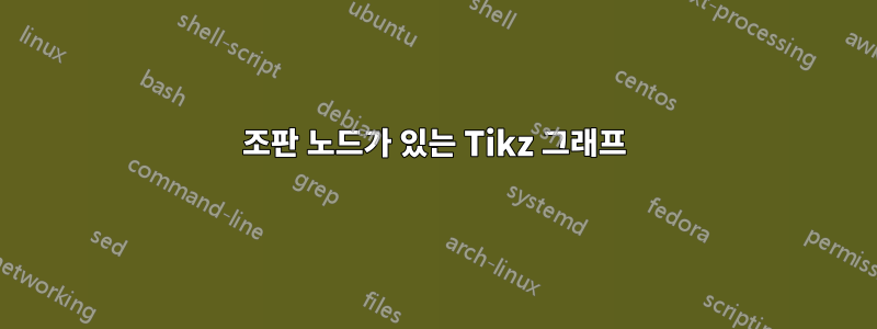 조판 노드가 있는 Tikz 그래프