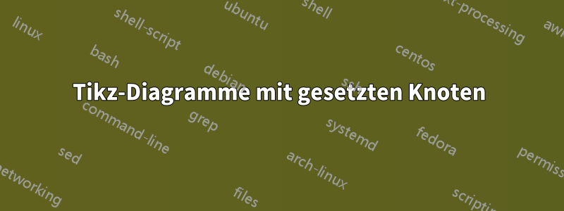 Tikz-Diagramme mit gesetzten Knoten