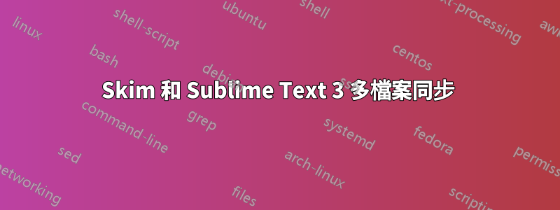 Skim 和 Sublime Text 3 多檔案同步