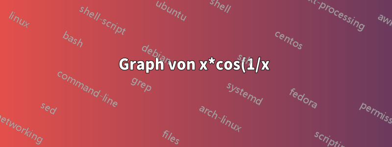 Graph von x*cos(1/x)