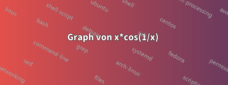 Graph von x*cos(1/x)