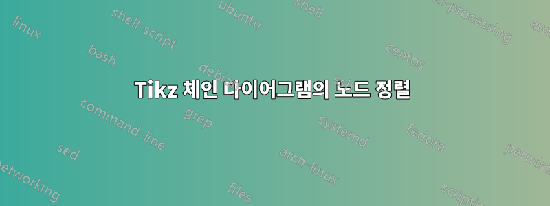 Tikz 체인 다이어그램의 노드 정렬