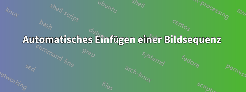 Automatisches Einfügen einer Bildsequenz