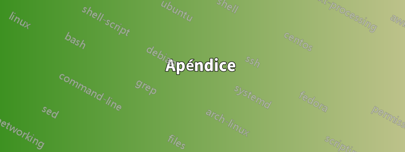 Apéndice