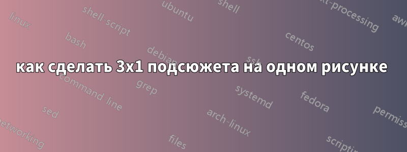 как сделать 3x1 подсюжета на одном рисунке