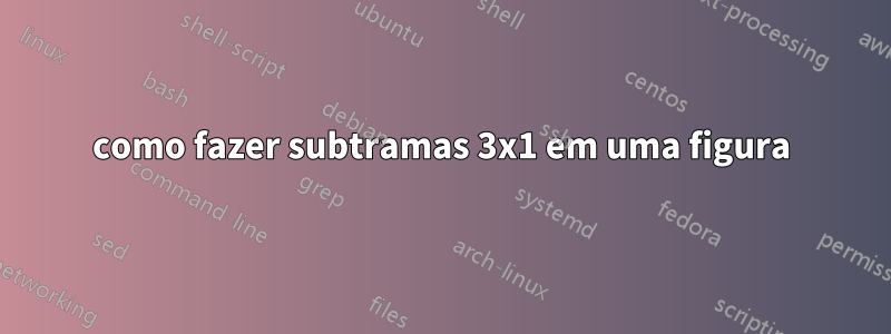 como fazer subtramas 3x1 em uma figura