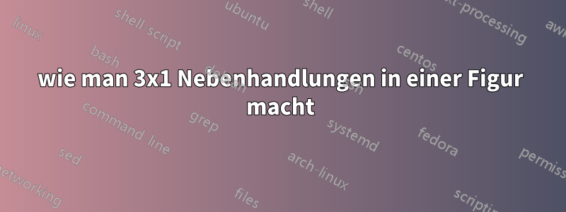 wie man 3x1 Nebenhandlungen in einer Figur macht