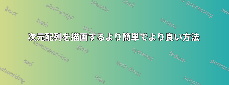 1次元配列を描画するより簡単でより良い方法