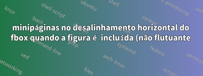 minipáginas no desalinhamento horizontal do fbox quando a figura é incluída (não flutuante)