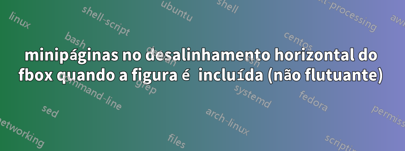 minipáginas no desalinhamento horizontal do fbox quando a figura é incluída (não flutuante)