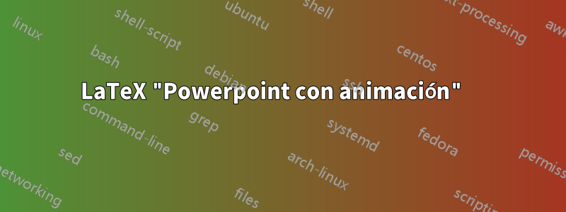 LaTeX "Powerpoint con animación" 