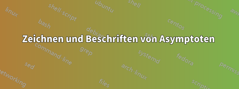 Zeichnen und Beschriften von Asymptoten