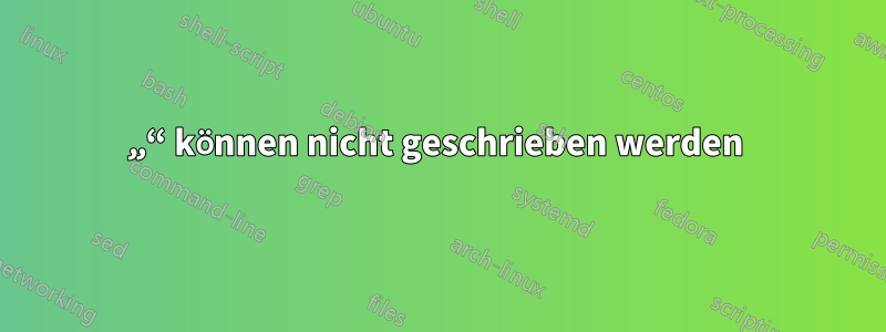 „“ können nicht geschrieben werden 