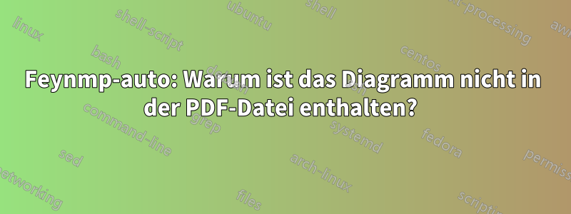 Feynmp-auto: Warum ist das Diagramm nicht in der PDF-Datei enthalten? 