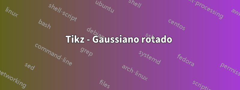 Tikz - Gaussiano rotado