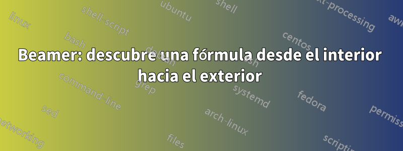 Beamer: descubre una fórmula desde el interior hacia el exterior