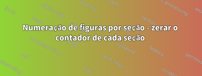 Numeração de figuras por seção - zerar o contador de cada seção