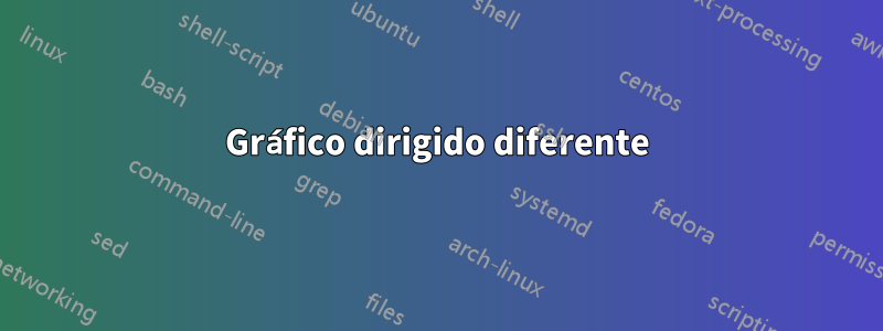 Gráfico dirigido diferente