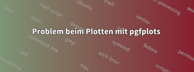 Problem beim Plotten mit pgfplots