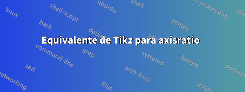 Equivalente de Tikz para axisratio 