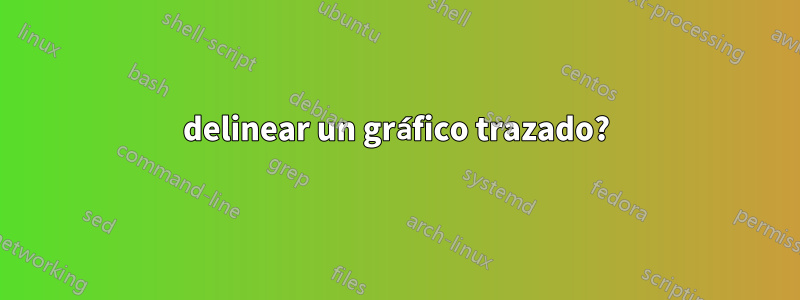 delinear un gráfico trazado?