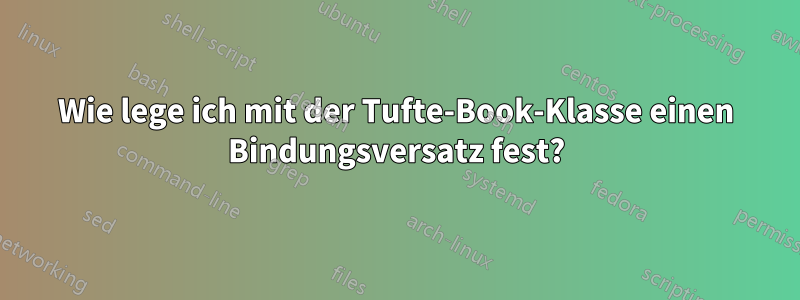 Wie lege ich mit der Tufte-Book-Klasse einen Bindungsversatz fest?