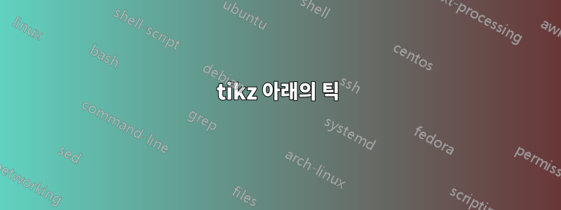 tikz 아래의 틱