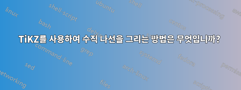 TiKZ를 사용하여 수직 나선을 그리는 방법은 무엇입니까?