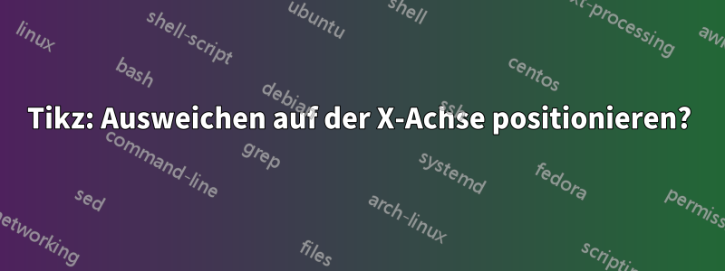 Tikz: Ausweichen auf der X-Achse positionieren?