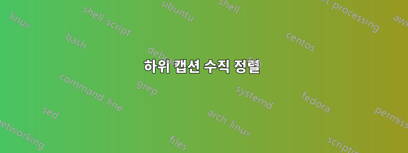 하위 캡션 수직 정렬