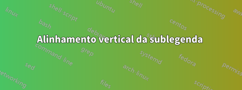 Alinhamento vertical da sublegenda