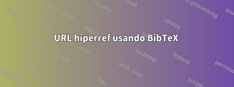 URL hiperref usando BibTeX