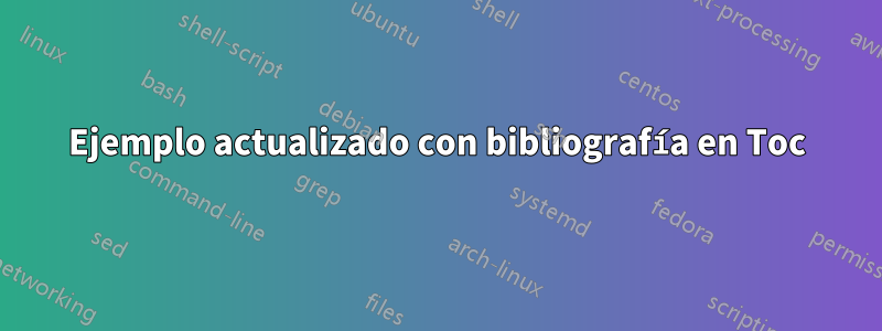 Ejemplo actualizado con bibliografía en Toc