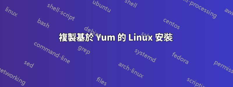 複製基於 Yum 的 Linux 安裝
