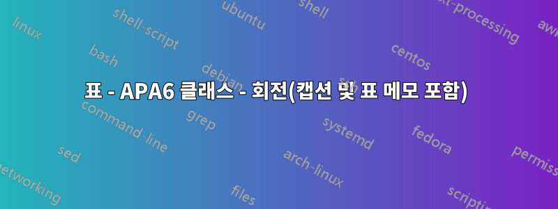 표 - APA6 클래스 - 회전(캡션 및 표 메모 포함)