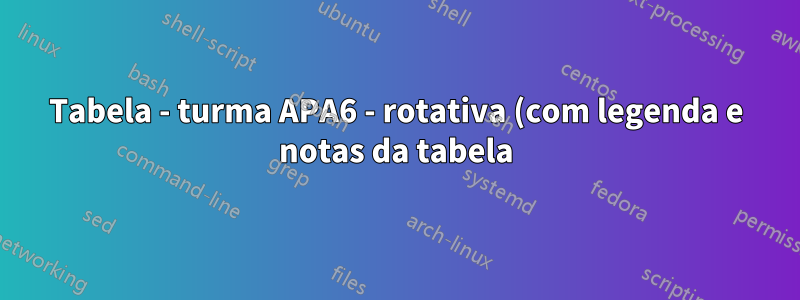 Tabela - turma APA6 - rotativa (com legenda e notas da tabela)