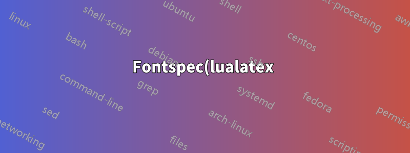 Fontspec(lualatex)을 사용하여 pgfplots에서 축, 레이블 등의 글꼴을 변경하는 방법은 무엇입니까?